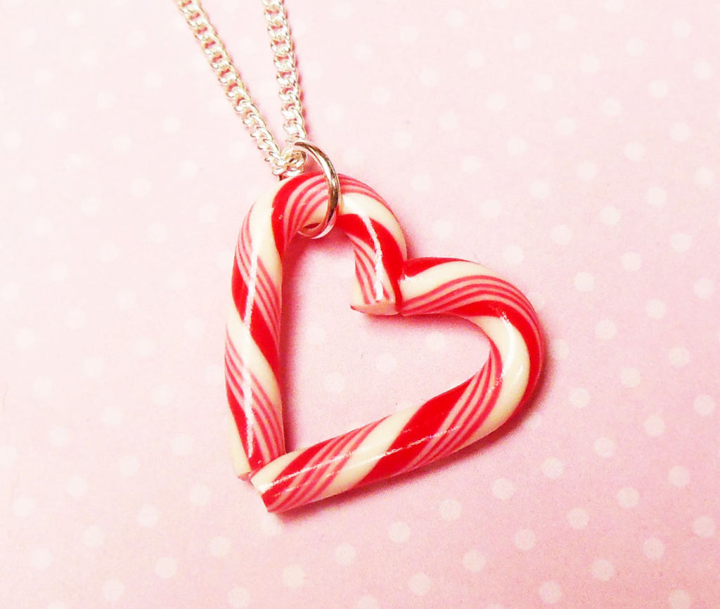 Candy Cane and Christmas Gift Necklace - Pendant Necklace - Christmas  Necklace - Christmas Jewelry Gift - NE3091F - FIONA ACCESSORIES